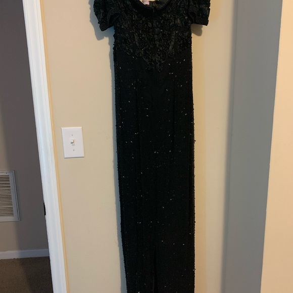 Women Sexy Party Dresses Backless Elegant Vintage Maxi Neon Split Wrap Dress - Picture 5 of 5